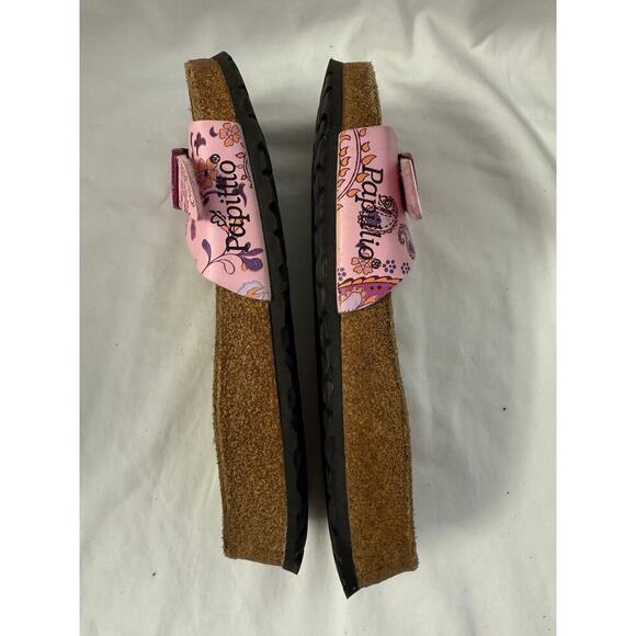 Birkenstock Papillio Pink Paisley Slip On Sandals Sz 37/6 GS - Picture 2 of 5